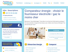 Tablet Screenshot of fournisseurs-electricite.com